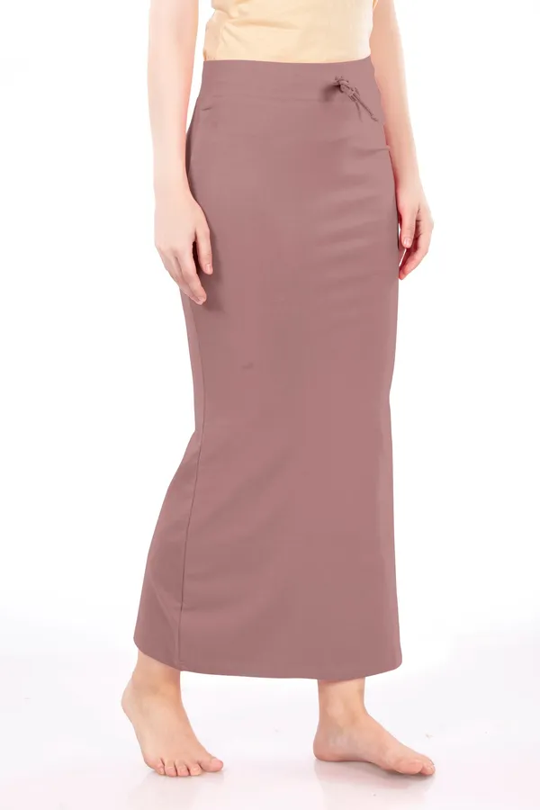 Mauve_Drawstring_Straight_Skirt_for_Women