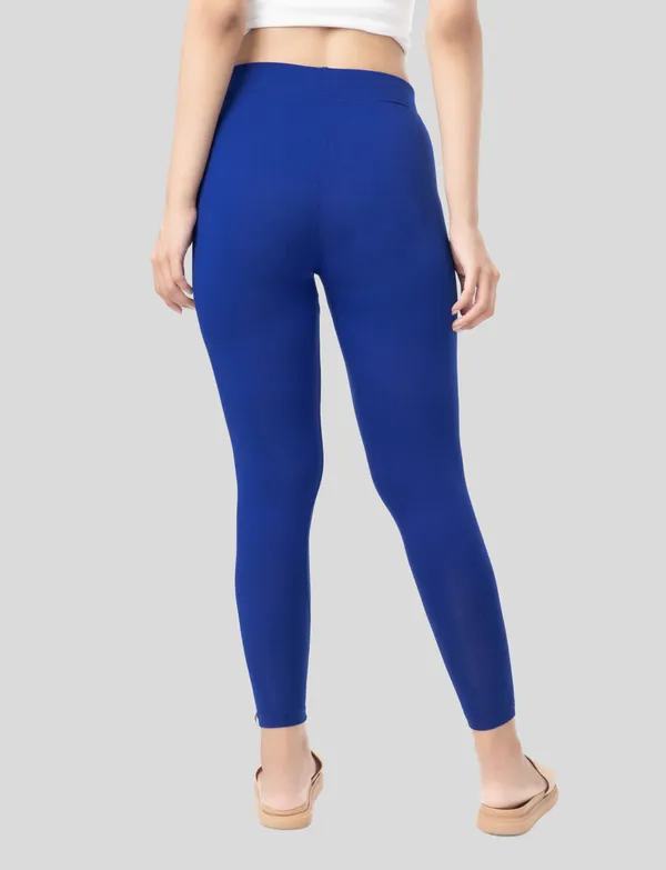 Royal_Blue_And_Mustard_EcoVero_Slim_Fit_Leggings_for_Women_Pack_Of_2