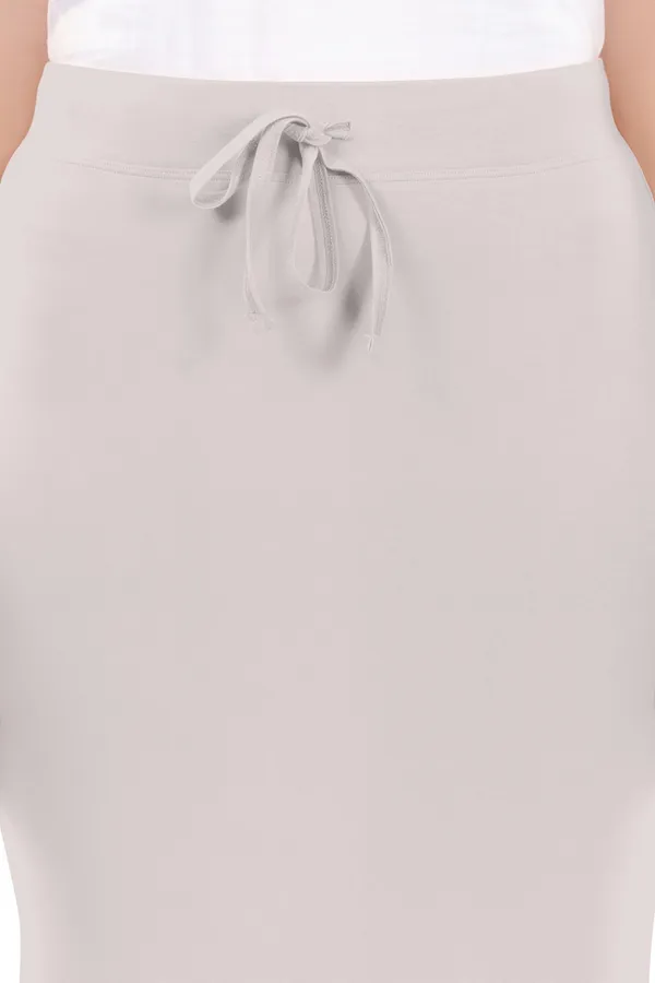 Light_Grey_Drawstring_Straight_Skirt_for_Women