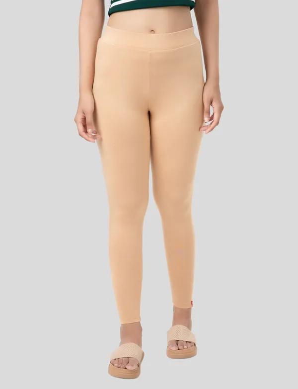 Black_And_Skin_EcoVero_Slim_Fit_Leggings_for_Women_Pack_Of_2