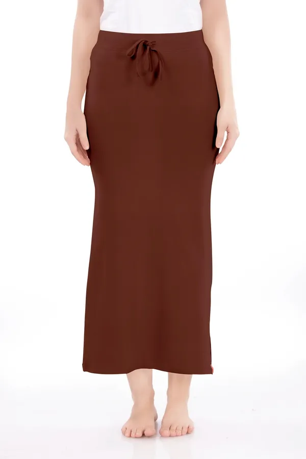 Brown_Slim_Fit_Midi_Skirt_for_Women