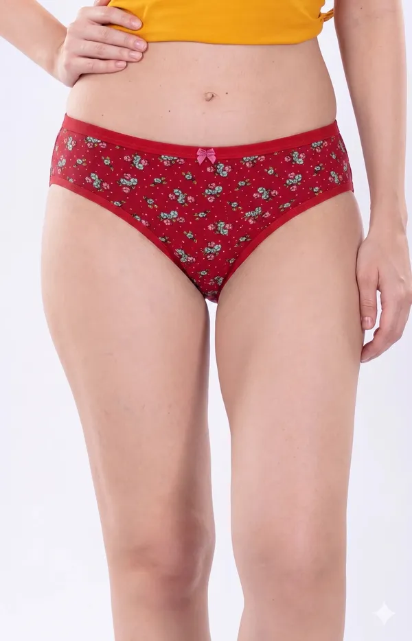 Red_Floral_Print_Briefs_for_Women_Pack_Of_3