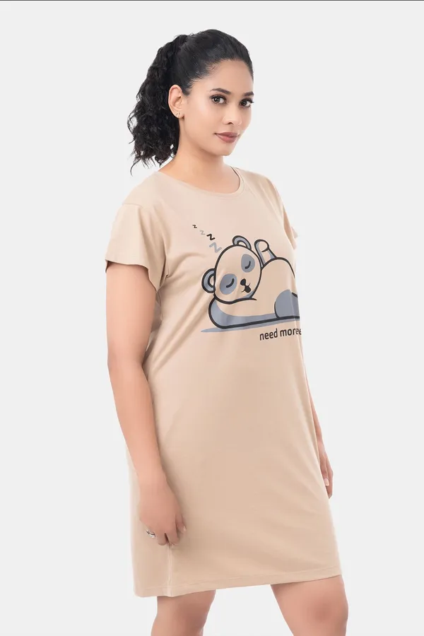 Beige_Relaxed_Fit_Printed_Nightdress_For_Women