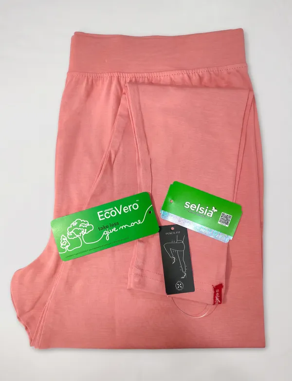 Peach_And_Navy_EcoVero_Slim_Fit_Leggings_for_Women_Pack_Of_2