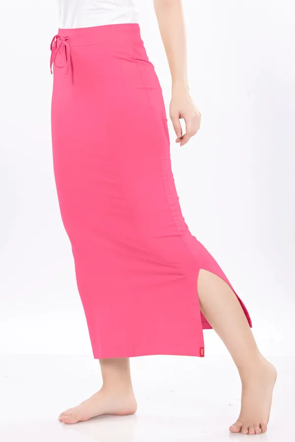 Pink_Solid_Midi_Skirt_for_Women