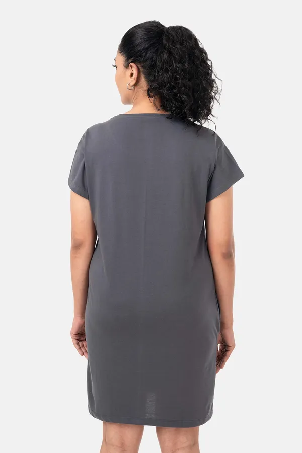 Dark_Grey_Printed_Nightdress_for_Women