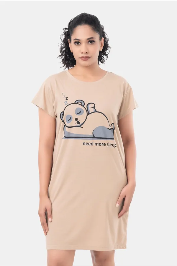 Beige_Relaxed_Fit_Printed_Nightdress_For_Women