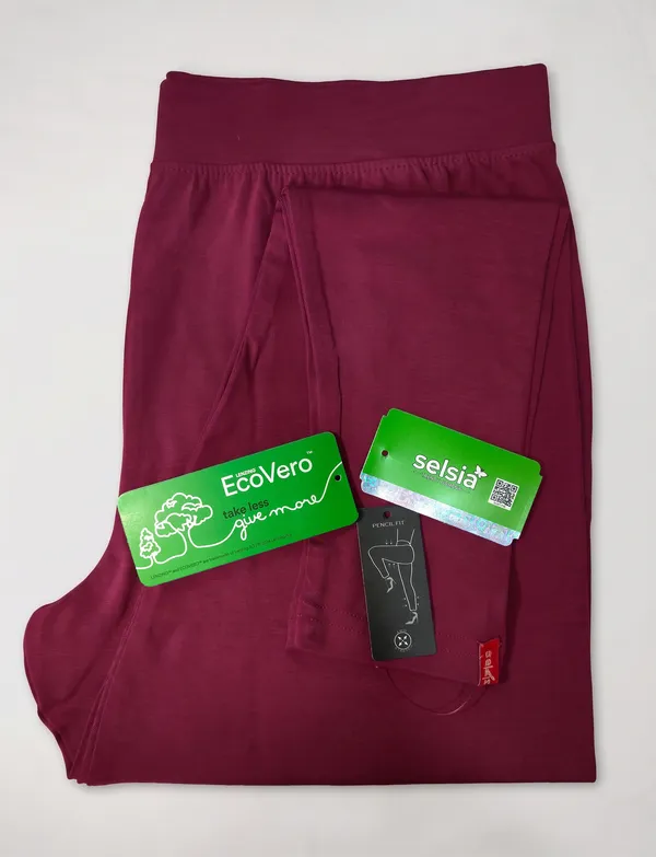 Maroon_EcoVero_Slim_Fit_Leggings_for_Women_Pack_Of_2