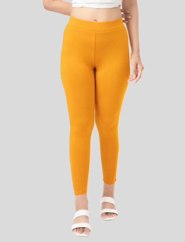 Royal_Blue_And_Mustard_EcoVero_Slim_Fit_Leggings_for_Women_Pack_Of_2