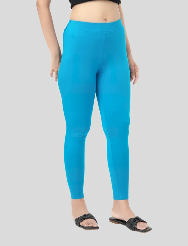 Grey_And_Blue_EcoVero_Slim_Fit_Leggings_for_Women_Pack_Of_2