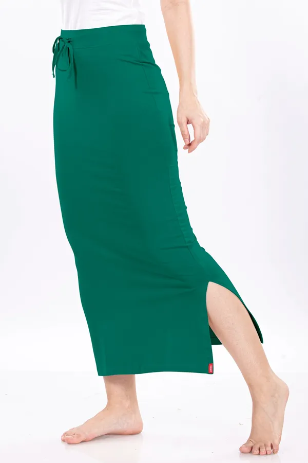 Green_Drawstring_Mermaid_Skirt_for_Women