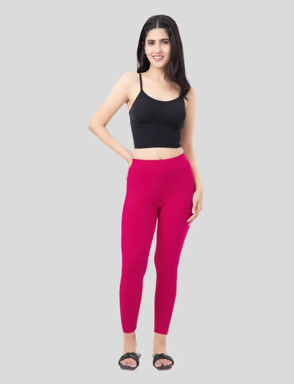 Navy_And_Strawberry_EcoVero_Slim_Fit_Leggings_for_Women_Pack_Of_2