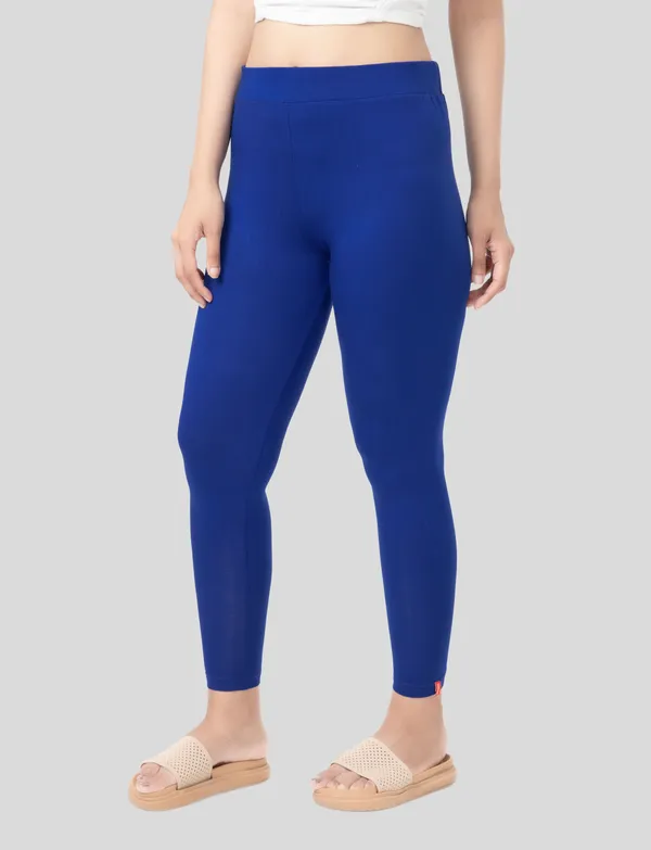 Royal_Blue_And_Mustard_EcoVero_Slim_Fit_Leggings_for_Women_Pack_Of_2