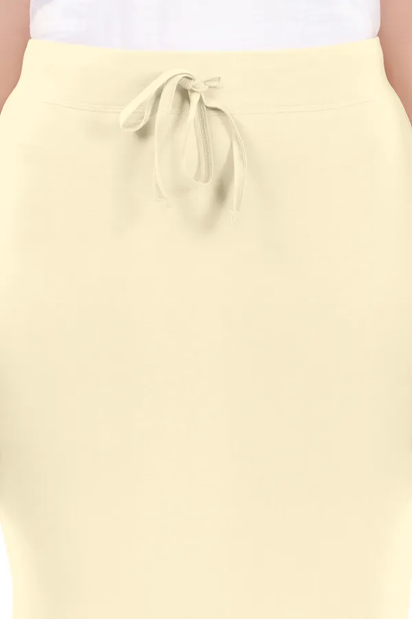 Cream_Drawstring_Maxi_Skirt_for_Women