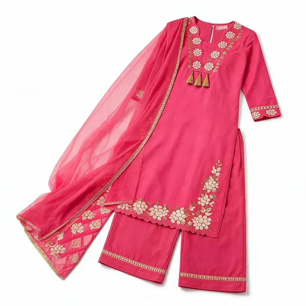 Pink_Cotton_Embroidered_Ethnic_Kurta_Set_For_Women