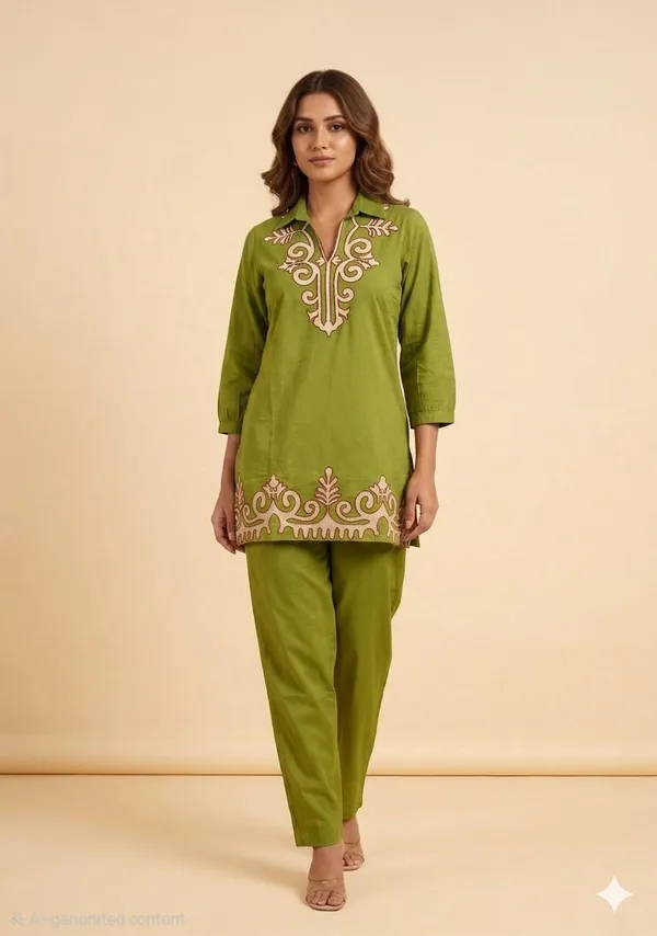 Olive_Embroidered_Straight_Kurta_Set_for_Women