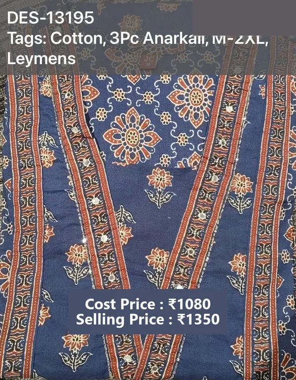 Blue_Cotton_Printed_Anarkali_Kurta_Set_For_Women