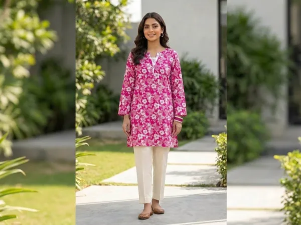 Pink_Pure_Cotton_Floral_Print_Straight_Kurta_For_Women