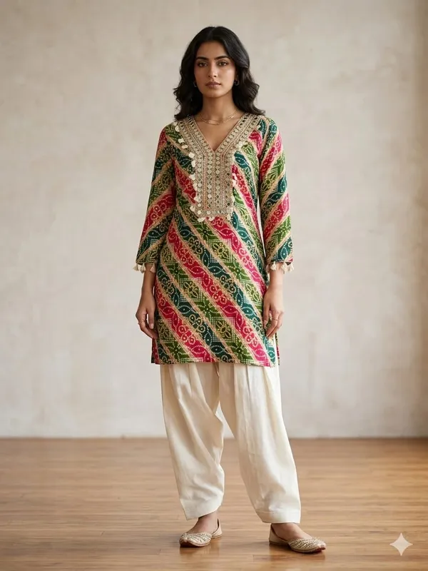 Multicolor_Rayon_Cotton_Printed_Kurta_Set_For_Women