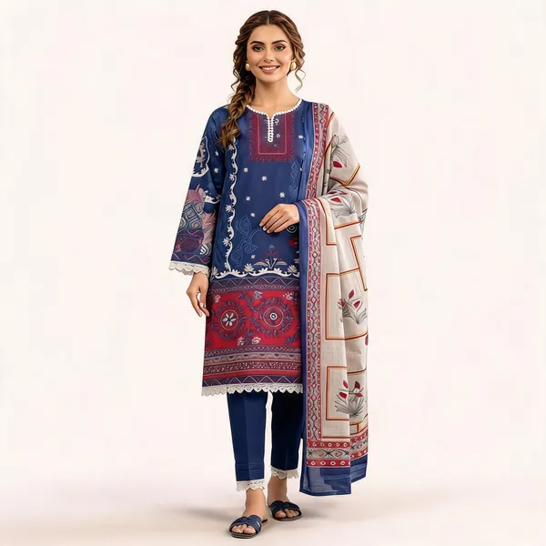 Blue_Pure_Cotton_Straight_Print_Kurta_Set_For_Women