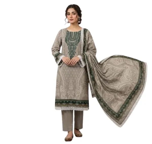 Grey_And_Green_Pure_Cotton_Paisley_Printed_Pakistani_Suit_For_Women