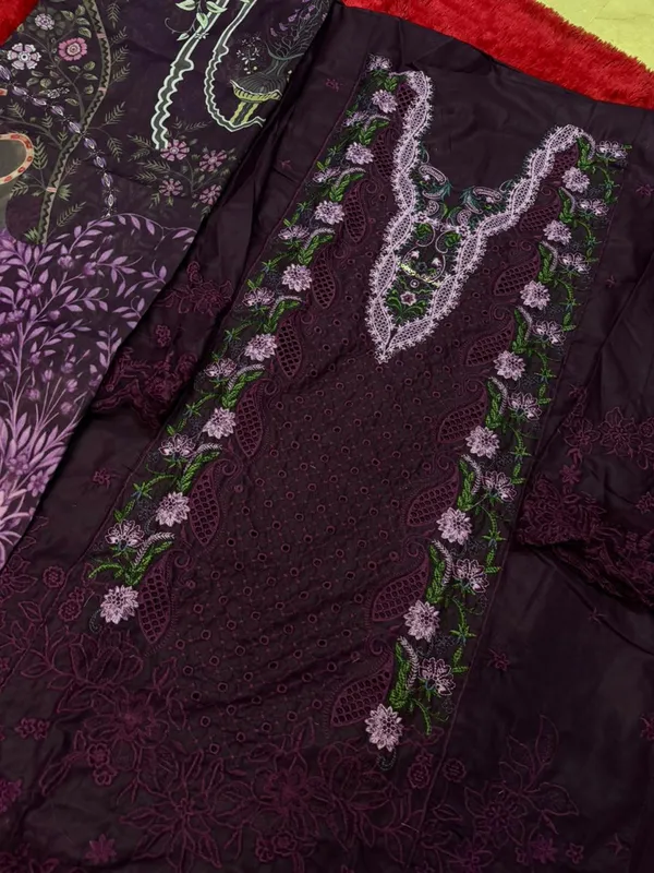 Pure_Cotton_Chikankari_Unstitched_Pakistani_embroidered_Suit