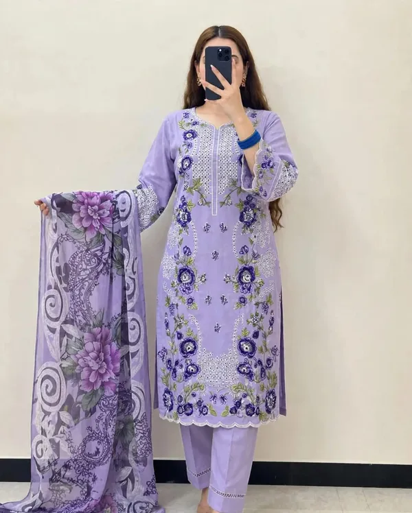 Pure_Cotton_Chikankari_Unstitched_Pakistani_embroidered_Suit_
