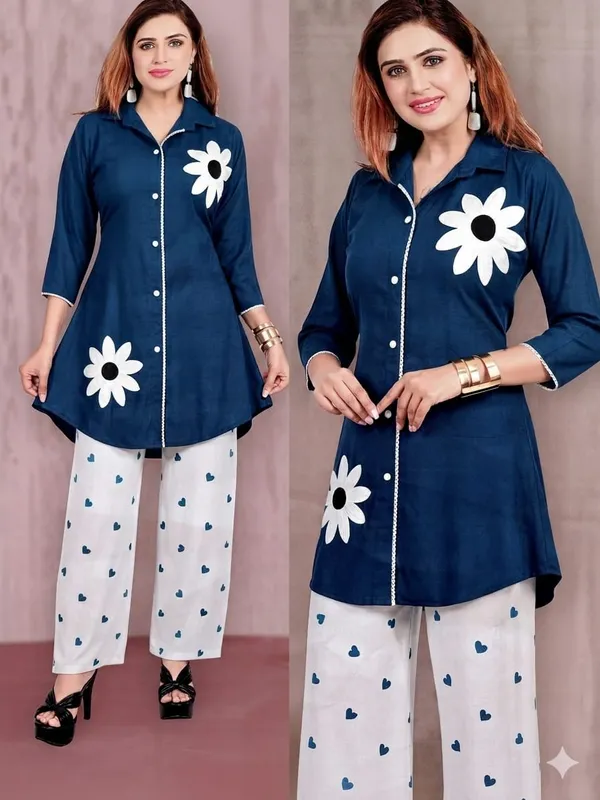Rayon_Cotton_Floral_Patch_Coord_Sets