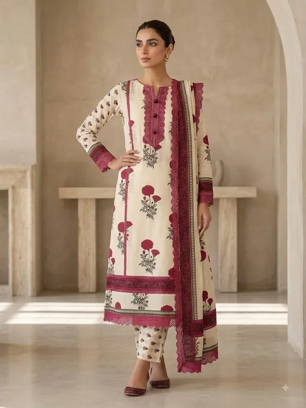 Unstitched_Designer_Pure_Jaipuri_Cotton_Suit_with_Lace_Work