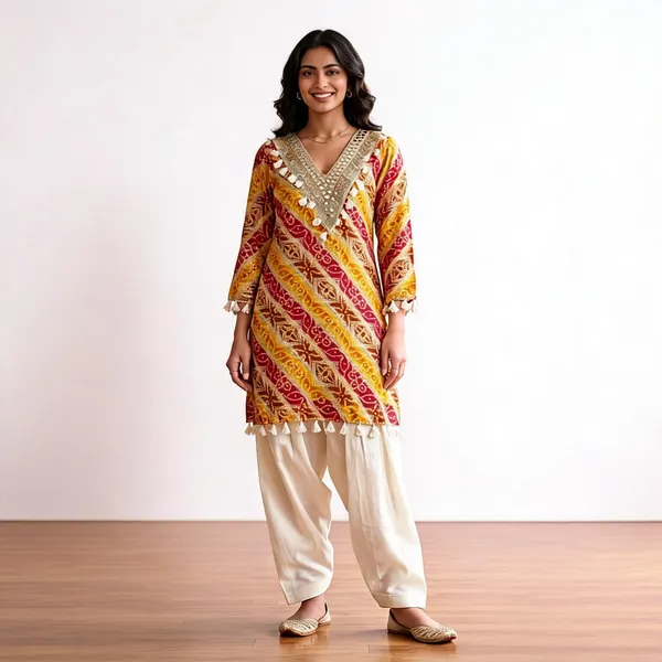 Multicolor_Rayon_Cotton_Printed_Kurta_Set_For_Women