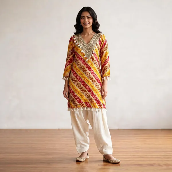 Multicolor_Rayon_Cotton_Printed_Kurta_Set_For_Women