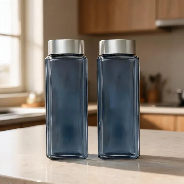 Glass_Square_Navy_Blue_Glass_Bottle_Pack_Of_2_500_Ml