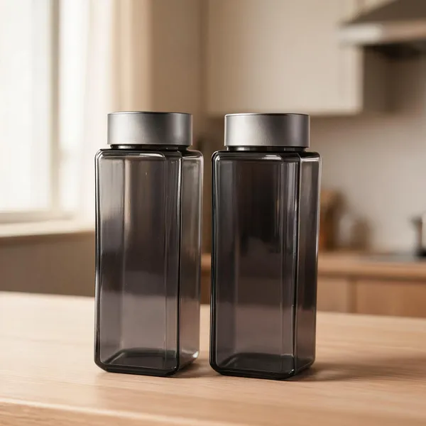Glass_Square_Smoke_Grey_Water_Bottle_Set_Of_2_500_Ml
