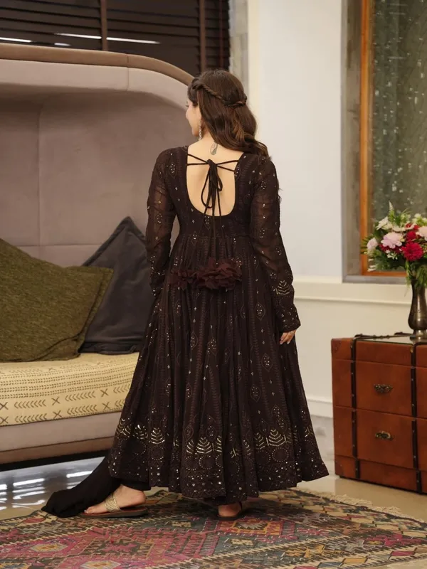 Black_Georgette_Embellished_Anarkali_Suit_Set_For_Women