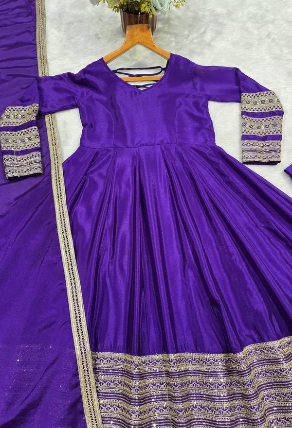 Purple_Georgette_Embellished_Anarkali_Suit_With_Jacket_For_Women