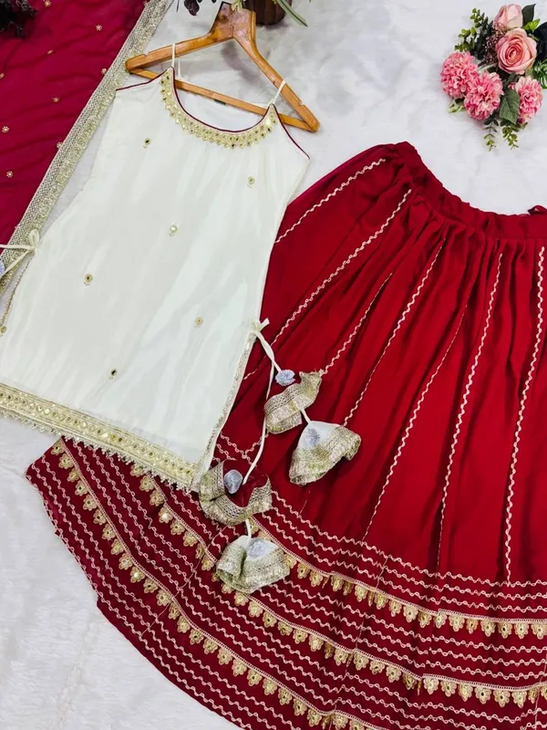 Maroon_Georgette_Embellished_Sharara_Set_For_Women