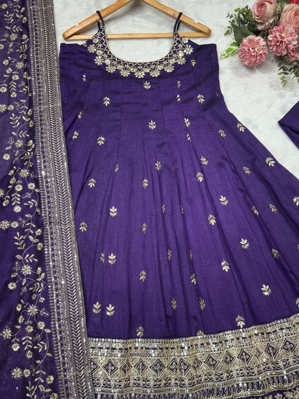 Purple_Georgette_Embroidered_Anarkali_Kurta_With_Dupatta_Bottoms_For_Women