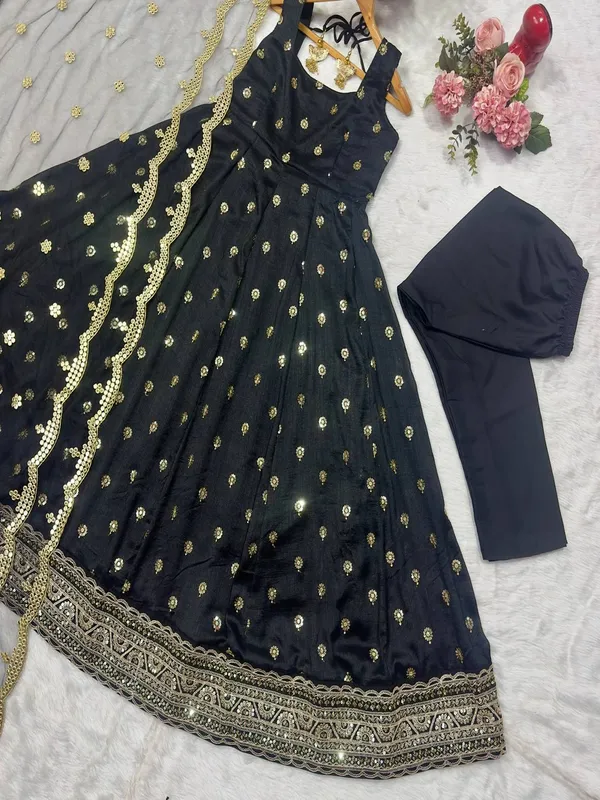 Black_Georgette_Embellished_Anarkali_Gown_For_Women