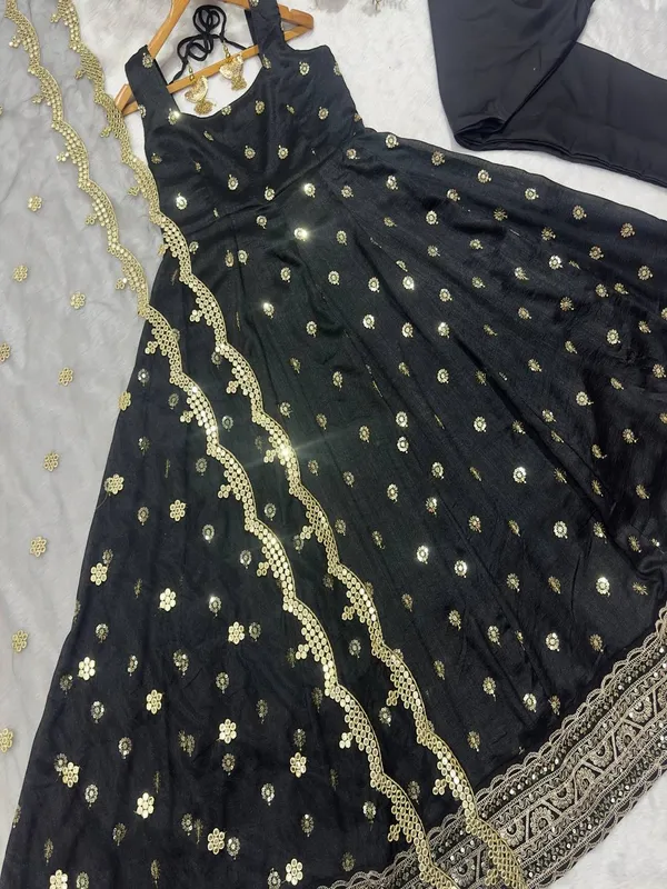 Black_Georgette_Embellished_Anarkali_Gown_For_Women