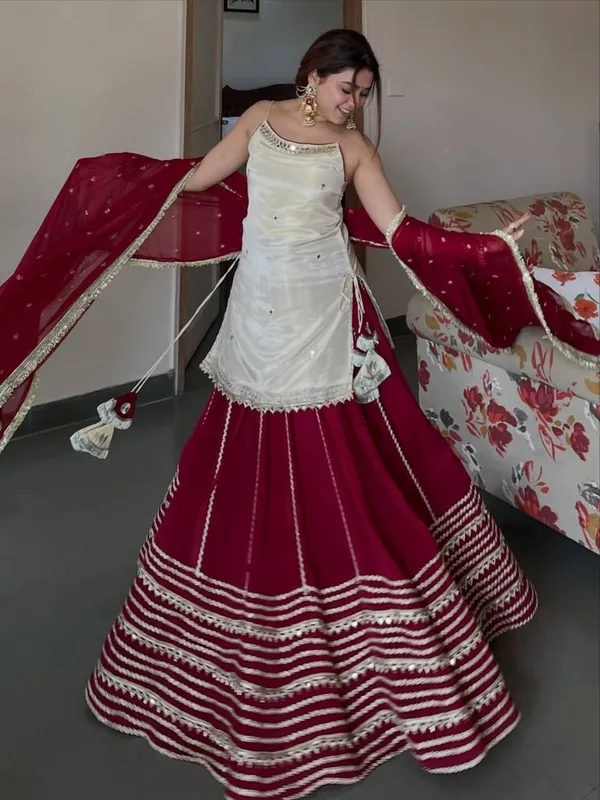 Maroon_Georgette_Embellished_Sharara_Set_For_Women