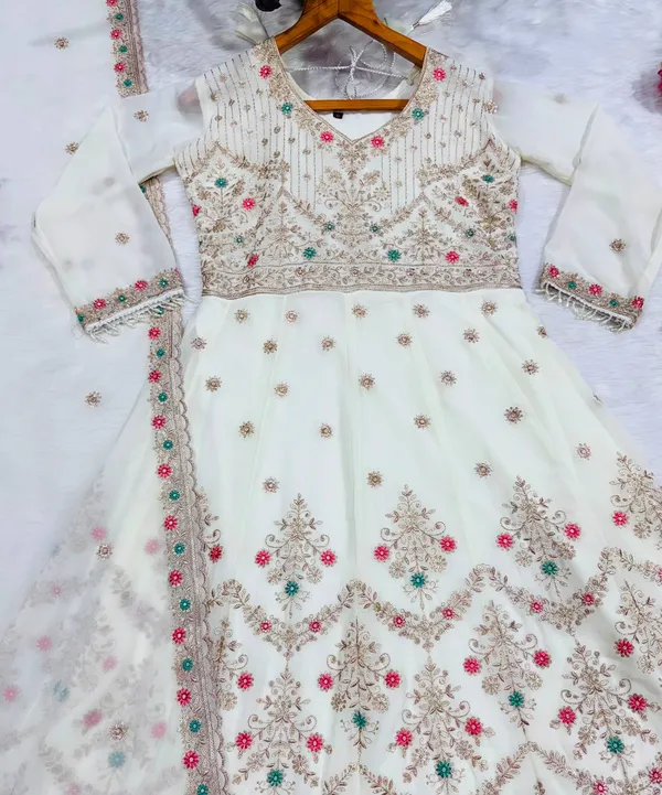 Off_White_Georgette_Embroidered_Anarkali_Kurta_Set_For_Women