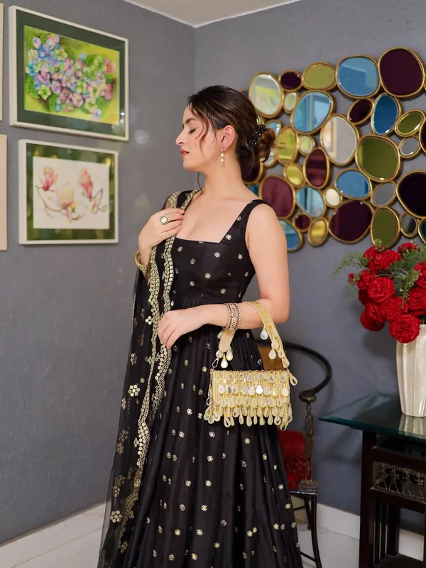 Black_Georgette_Embellished_Anarkali_Gown_For_Women