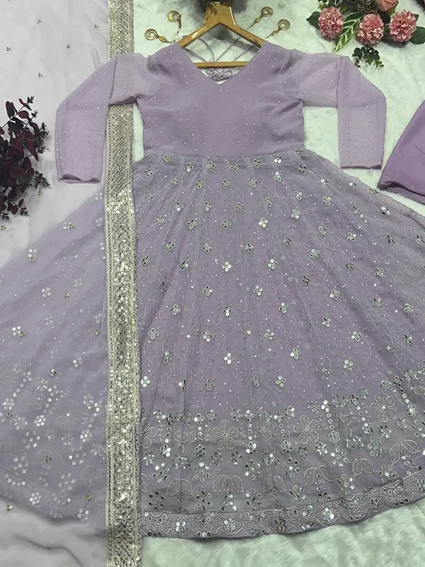 Lavender_Georgette_Embellished_Anarkali_Suit_Set_For_Women