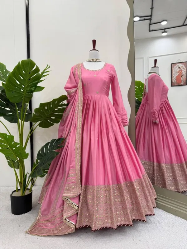 Pink_Georgette_Anarkali_Suit_With_Dupatta_For_Women