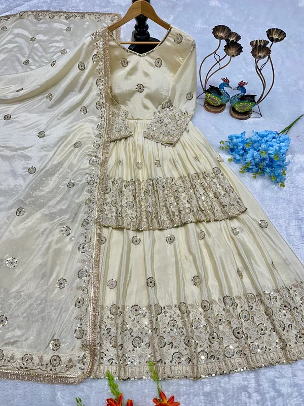 Cream_Georgette_Embroidered_Anarkali_Suit_With_Dupatta_For_Women
