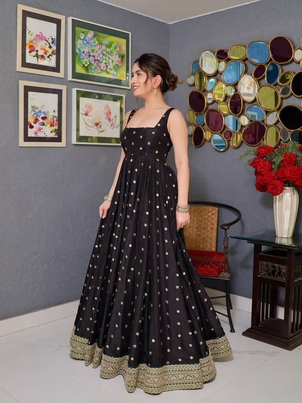 Black_Georgette_Embellished_Anarkali_Gown_For_Women