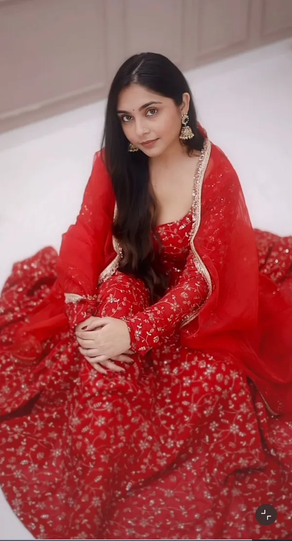 Red_Georgette_Embroidered_Anarkali_Suit_Set_For_Women