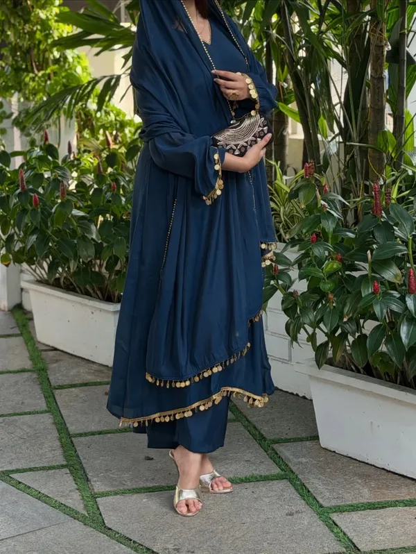 Navy_Blue_Georgette_Embellished_Abaya_Set_For_Women