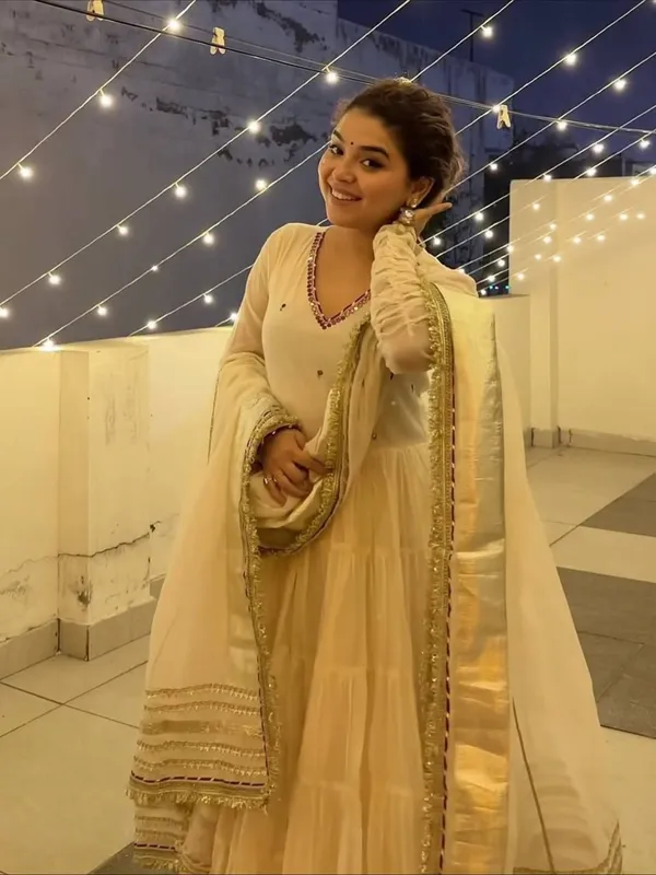 Cream_Georgette_Embellished_Anarkali_Suit_With_Dupatta_For_Women
