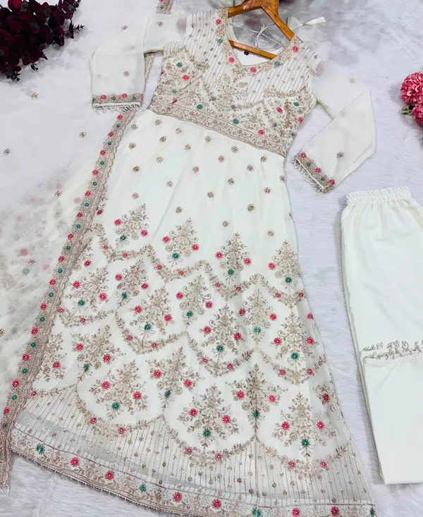 Off_White_Georgette_Embroidered_Anarkali_Kurta_Set_For_Women